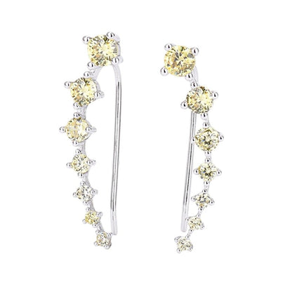 Delia Zirconia Ear Climber Earrings Product Image 01