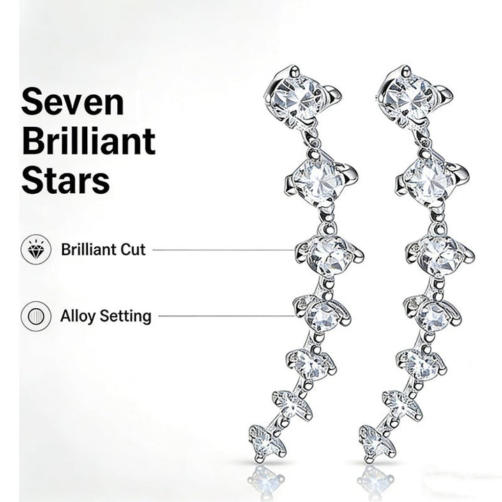 Delia Zirconia Ear Climber Earrings Product Image 04