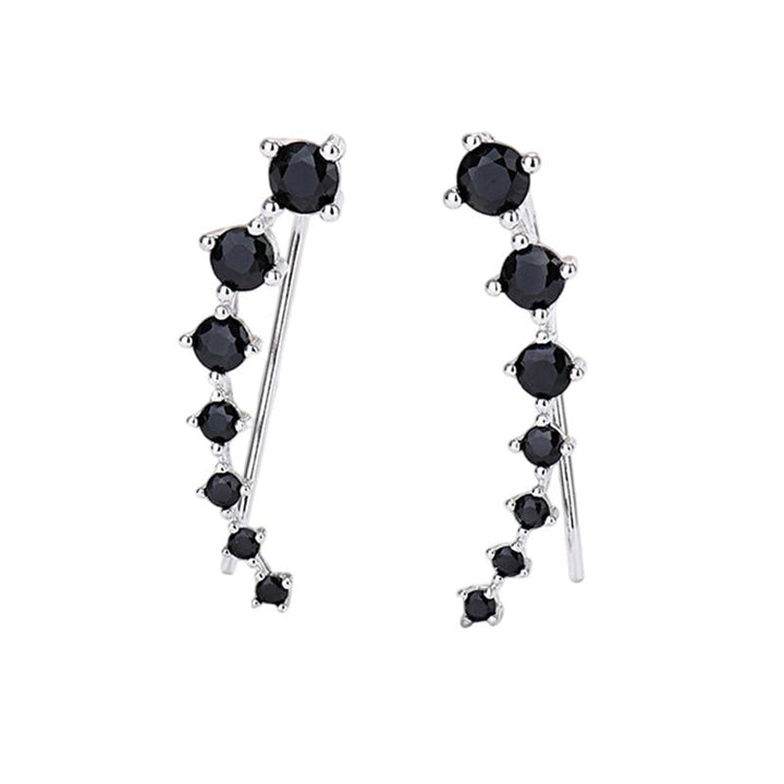 Delia Zirconia Ear Climber Earrings Product Image 10
