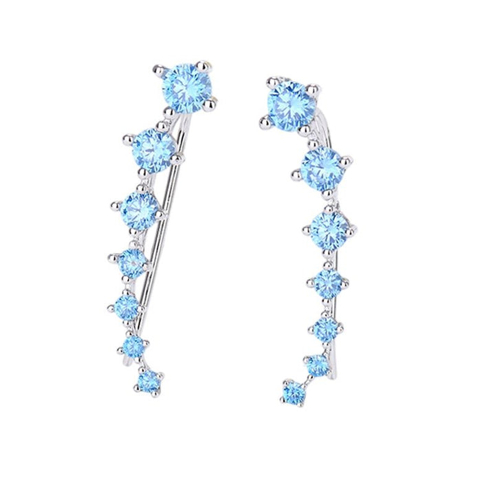 Delia Zirconia Ear Climber Earrings Product Image 12