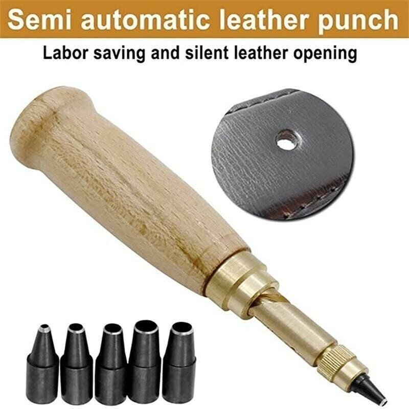 Delmar Brass Rotary Leather Hole Punch Product Image 02