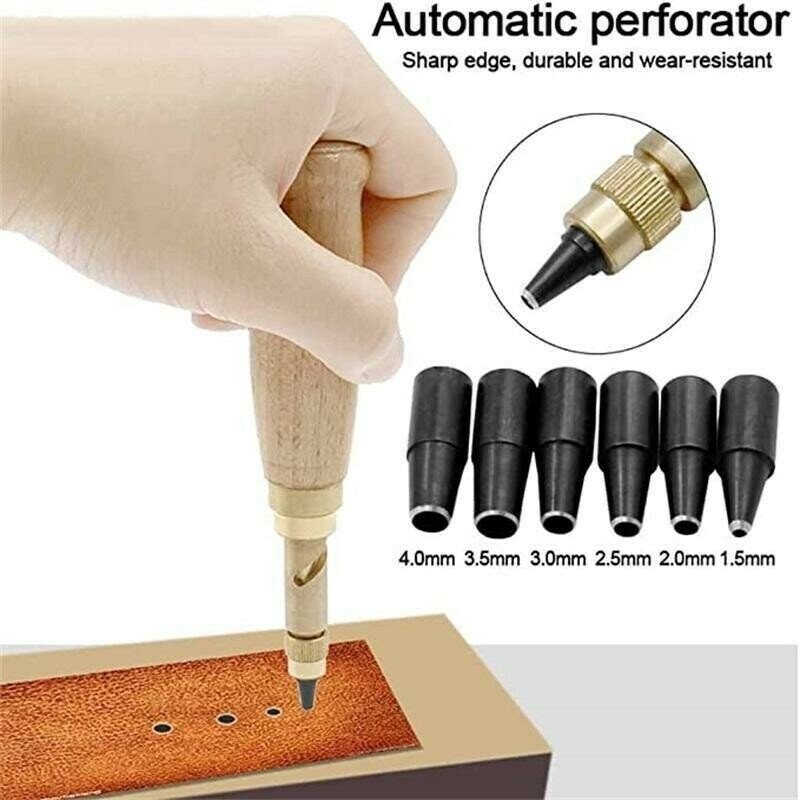 Delmar Brass Rotary Leather Hole Punch Product Image 05