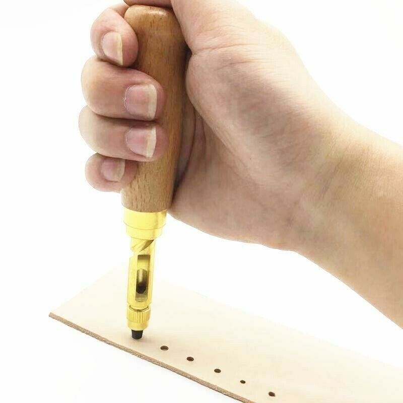 Delmar Brass Rotary Leather Hole Punch Product Image 07