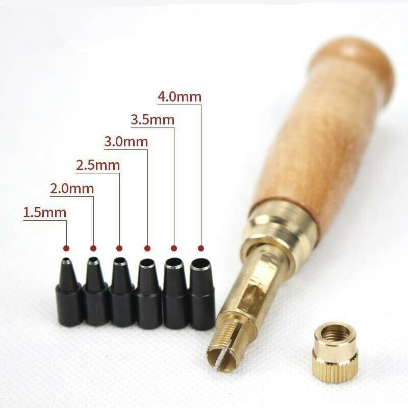 Delmar Brass Rotary Leather Hole Punch Product Image 08
