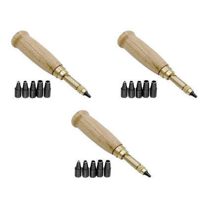 Delmar Brass Rotary Leather Hole Punch Product Image 09