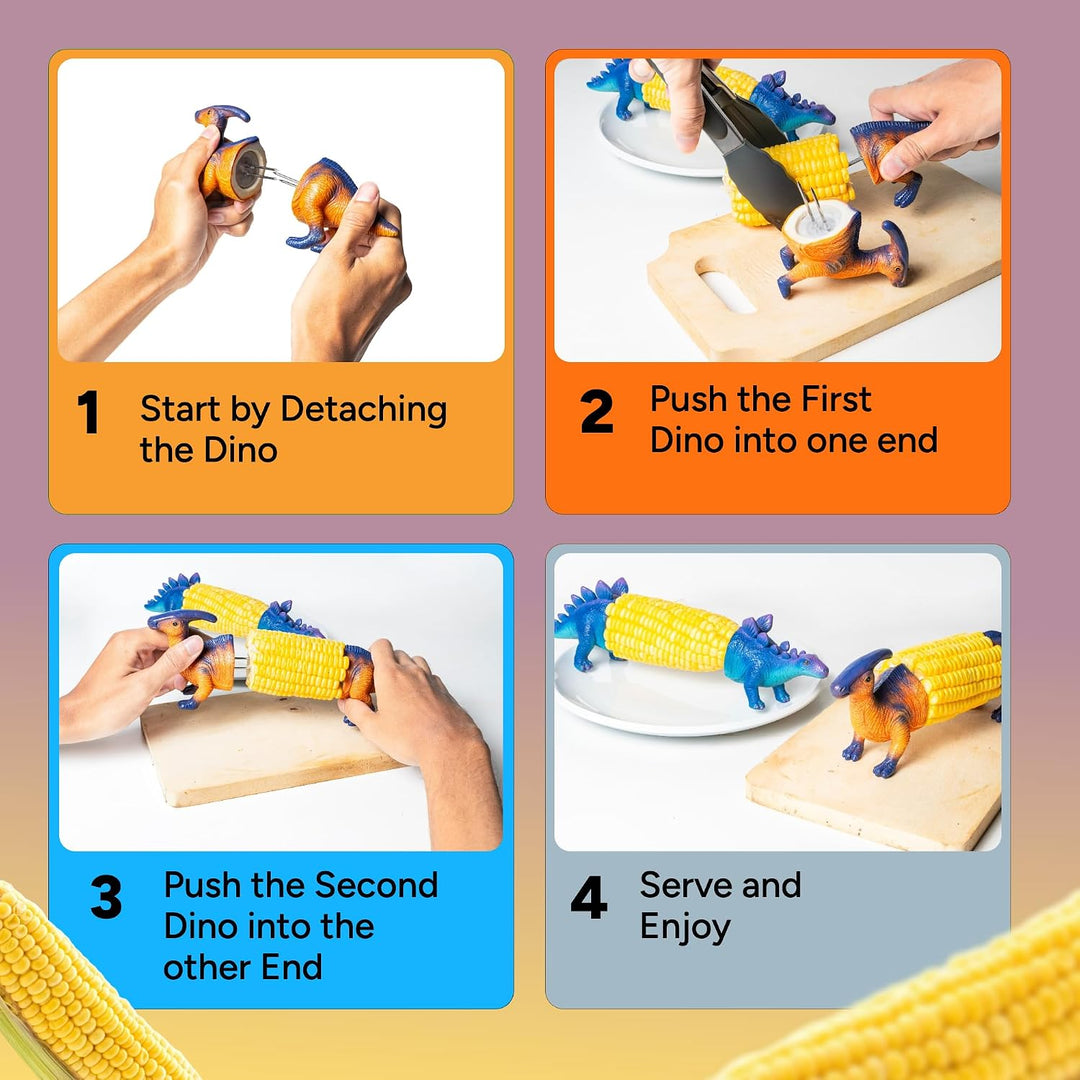 Dinosaur Corn Cob Holders Product Image 09