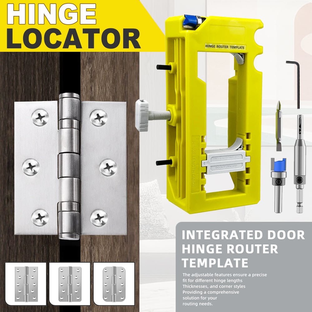 Door Hinge Routing Guide Adjustable Mortise Template Product Image 03