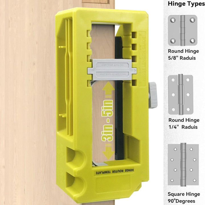Door Hinge Routing Guide Adjustable Mortise Template Product Image 04