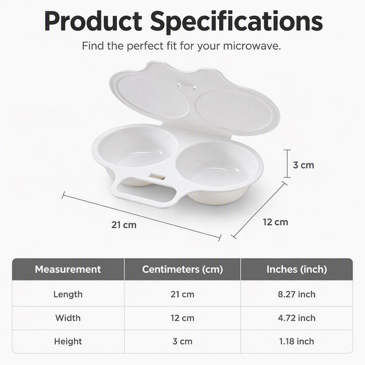 Dual Cavity Egg Poacher Product Image 09