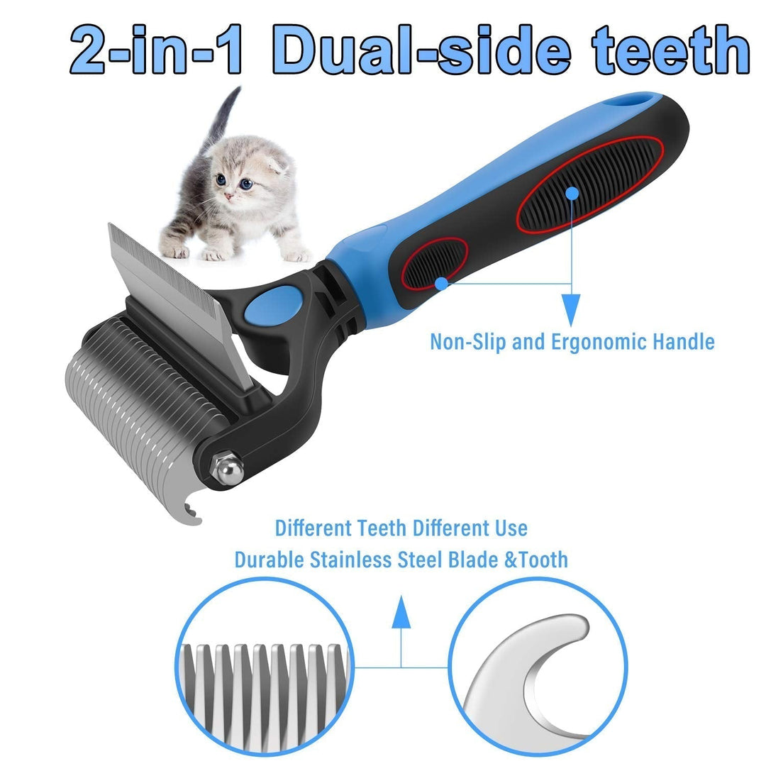 Dual Coat Grooming Rake Deshedding Brush Product Image 05