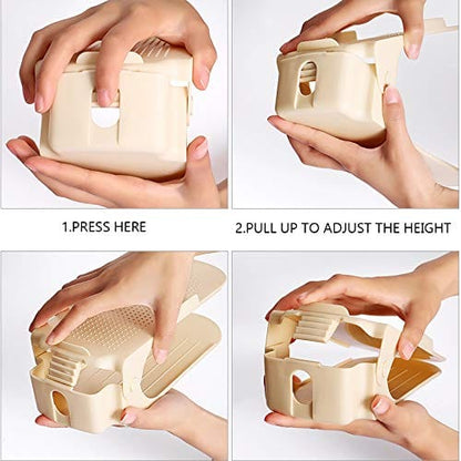 Dual Level Adjustable Plastic Shoe Slots Product Image 06