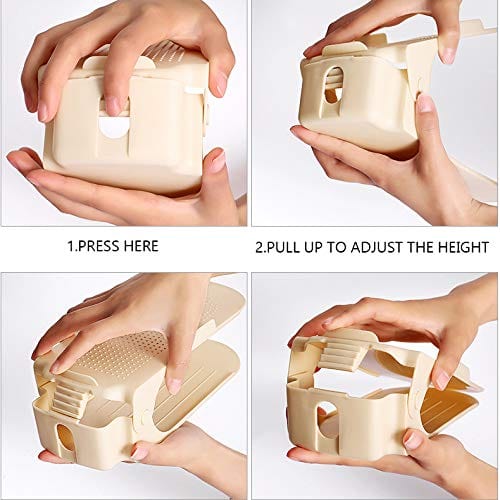 Dual Level Adjustable Plastic Shoe Slots Product Image 06