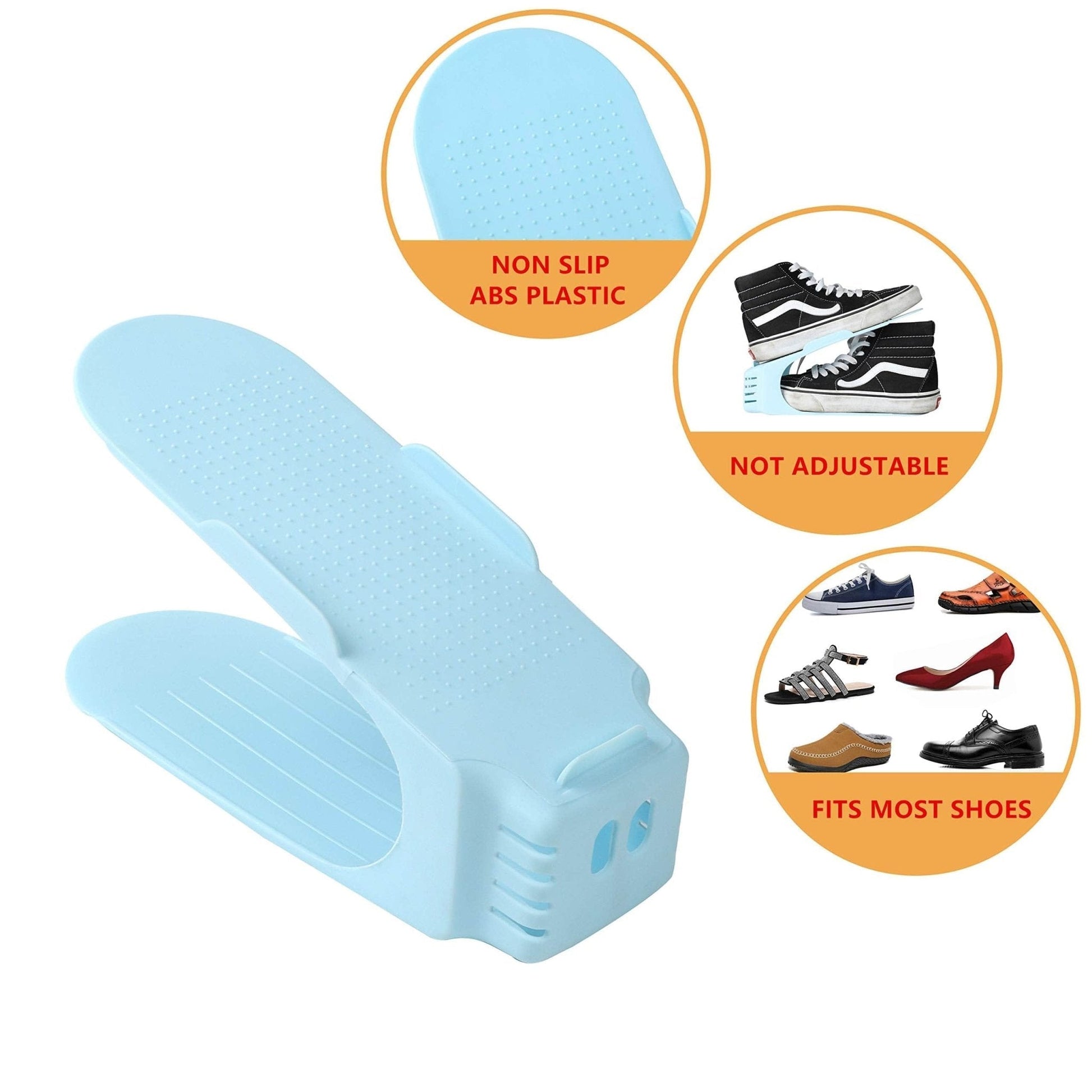 Dual Level Adjustable Plastic Shoe Slots Product Image 08