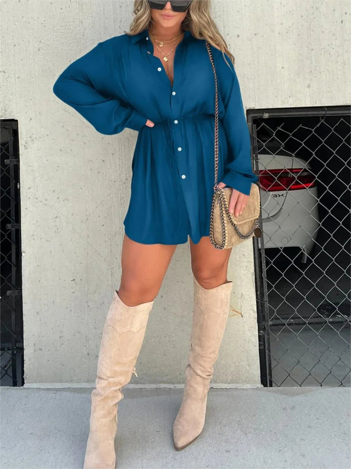 Elara Solid Long Sleeve Shirt Set Product Image 08