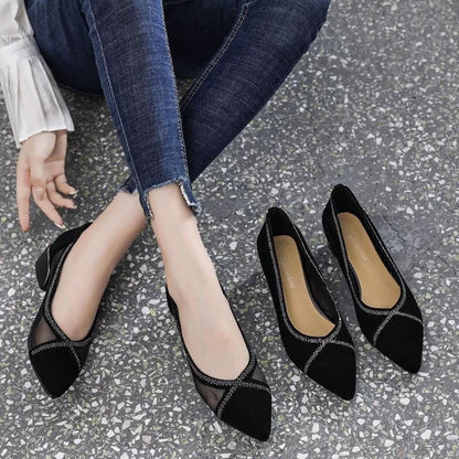 Evelyn Black Soft Sole Moccasins Product Image 02