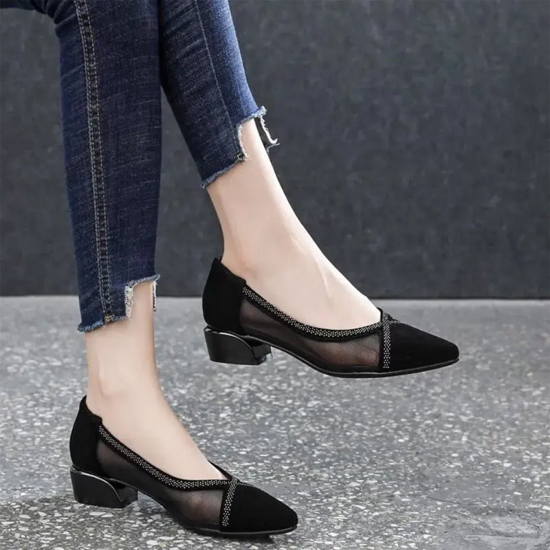 Evelyn Black Soft Sole Moccasins Product Image 03