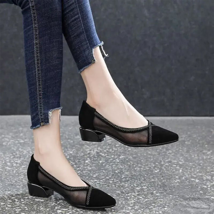 Evelyn Black Soft Sole Moccasins Product Image 03