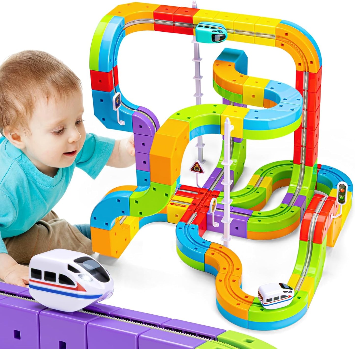 Evoloop Magnetic Track Racer Vertical Racing Toy Set Product Image 01