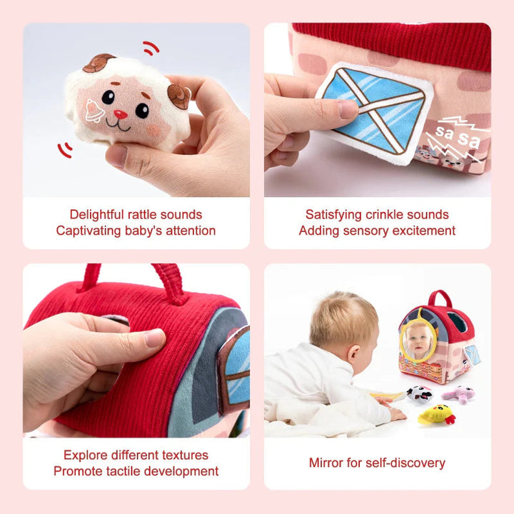 Close-ups of the farmhouse toy&