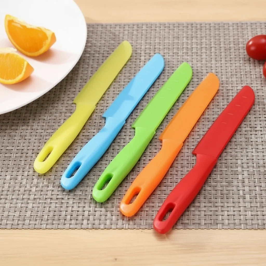 Yellow, blue, green, orange, and red children&