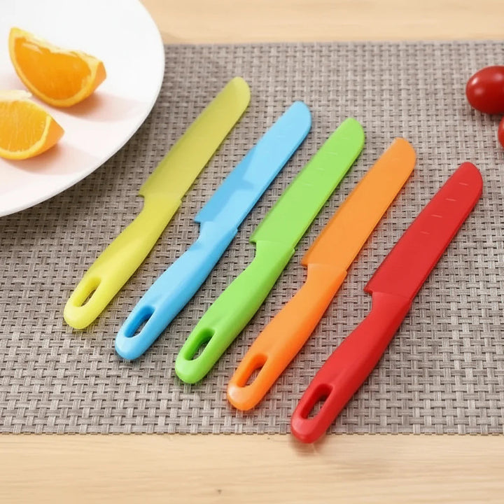 Yellow, blue, green, orange, and red children&