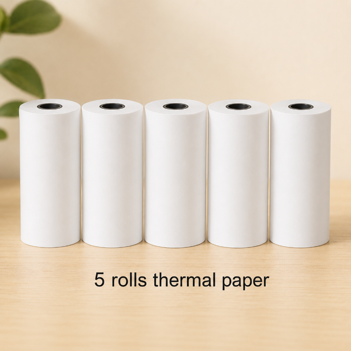 Five rolls of thermal printing paper for the kids&