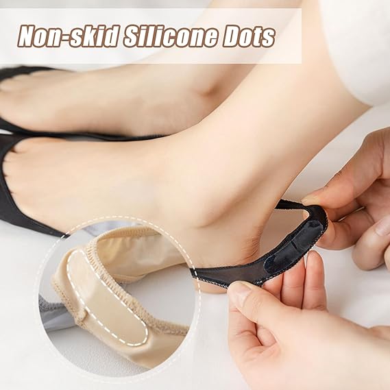 Flexease No Show Cushioned Socks Ice Silk 4 Pair Set Product Image 06