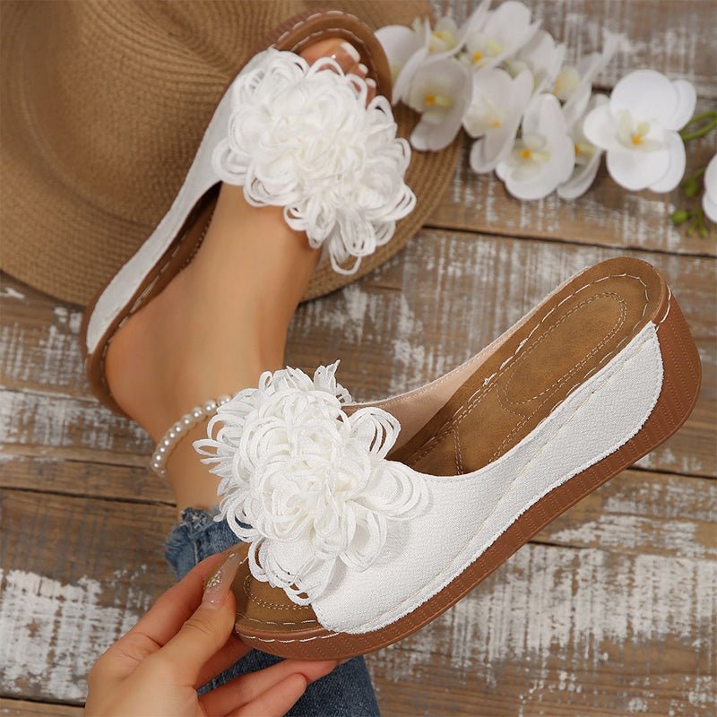 Flora Step Floral Slip On Wedge Sandals Product Image 04