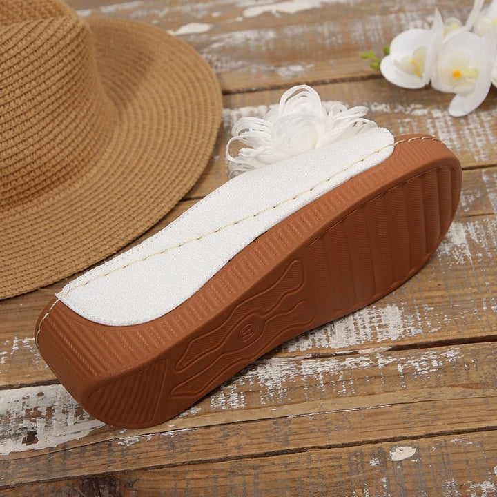 Flora Step Floral Slip On Wedge Sandals Product Image 06