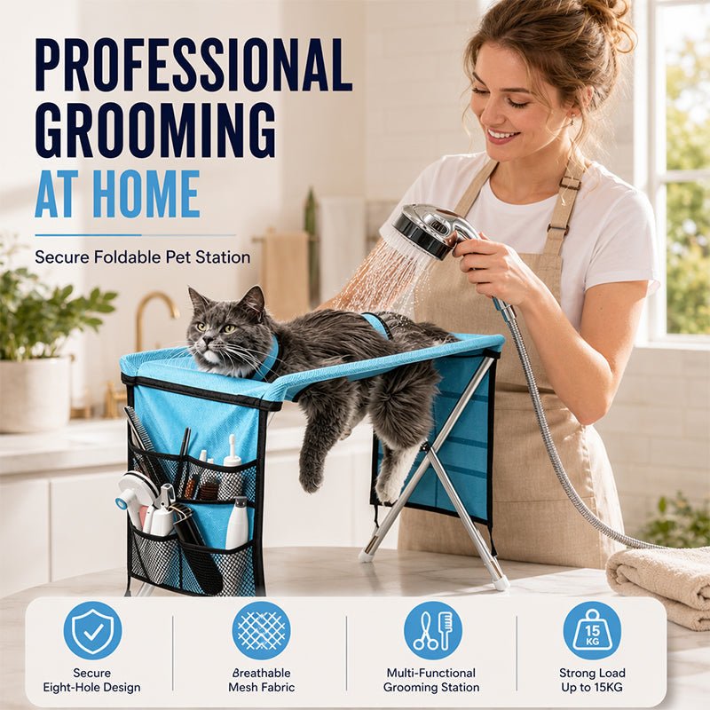 Foldable Pet Grooming Bed Table Hammock Product Image 02
