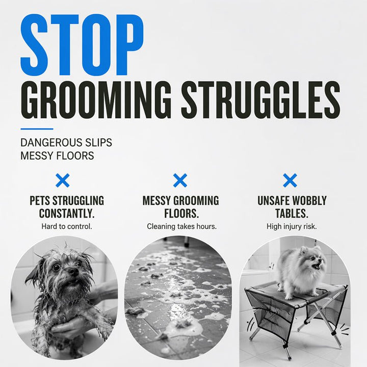 Foldable Pet Grooming Bed Table Hammock Product Image 03