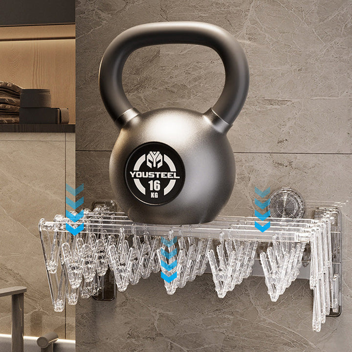 Foldaway 20 Clip Suction Cup Drying Rack Product Image 06