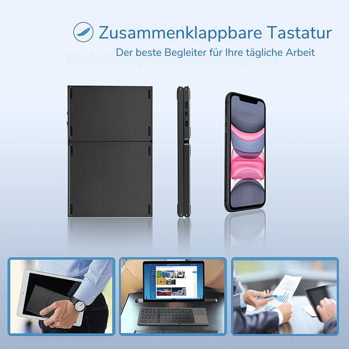 Folding Bluetooth Keyboard Touchpad Product Image 01