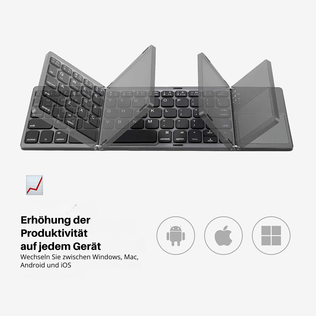 Folding Bluetooth Keyboard Touchpad Product Image 05