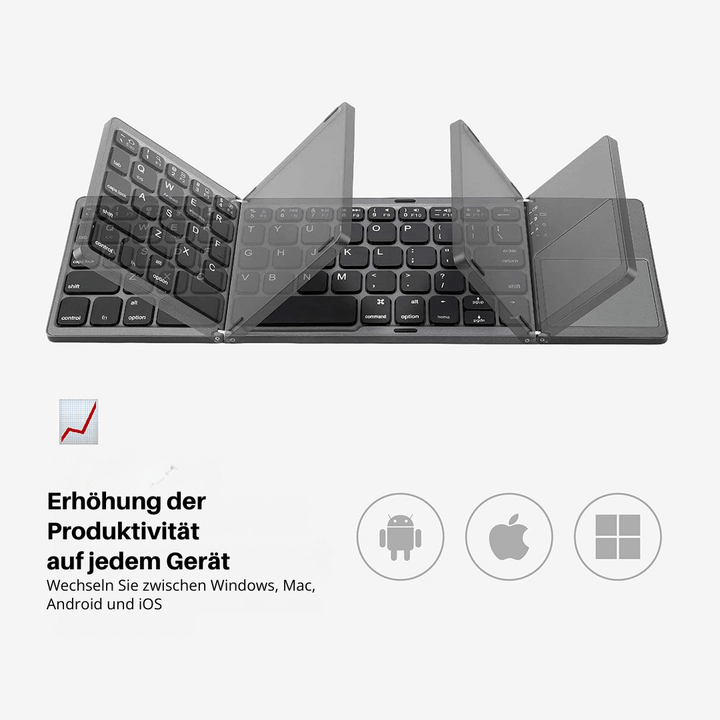 Folding Bluetooth Keyboard Touchpad Product Image 05