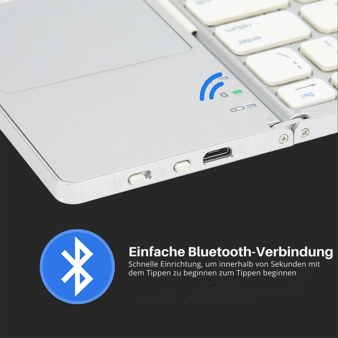 Folding Bluetooth Keyboard Touchpad Product Image 10