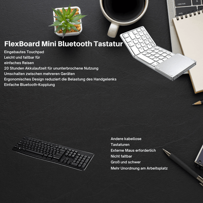 Folding Bluetooth Keyboard Touchpad Product Image 12