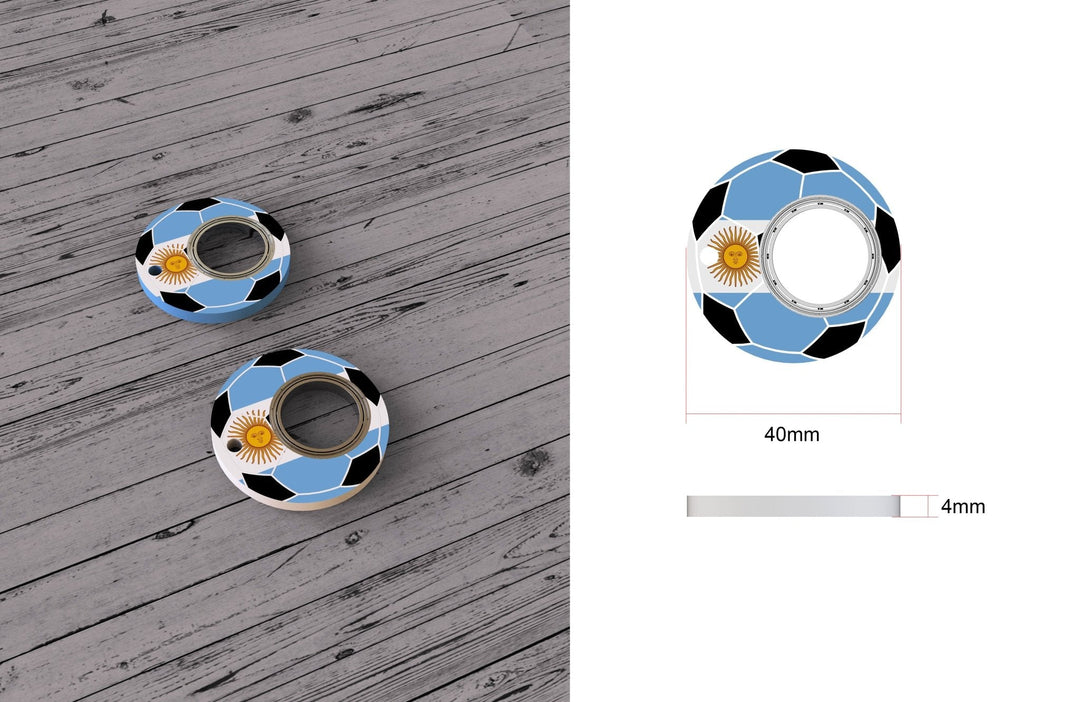 Football Spinner Keychain Bottle Opener Product Image 03