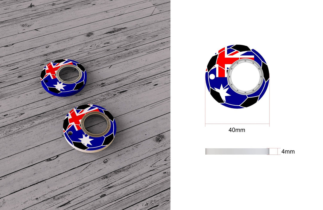 Football Spinner Keychain Bottle Opener Product Image 04