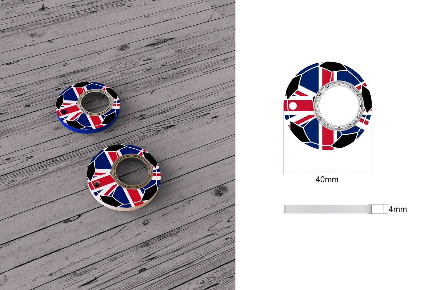 Football Spinner Keychain Bottle Opener Product Image 10