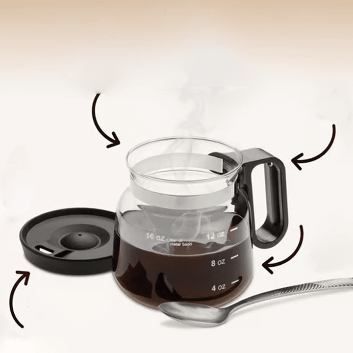 Grace Borosilicate Glass Coffee Mug Sip Lid Product Image 04