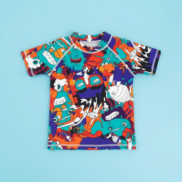 Multicolor graffiti-print kids&