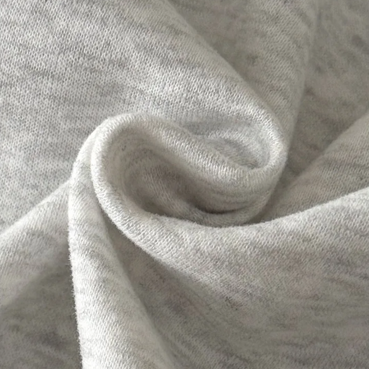 Close-up of softly folded gray fabric in the kids&