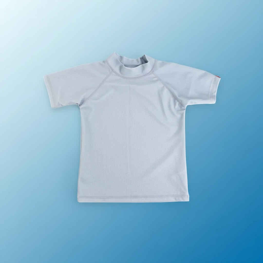 Gray short-sleeve kids&