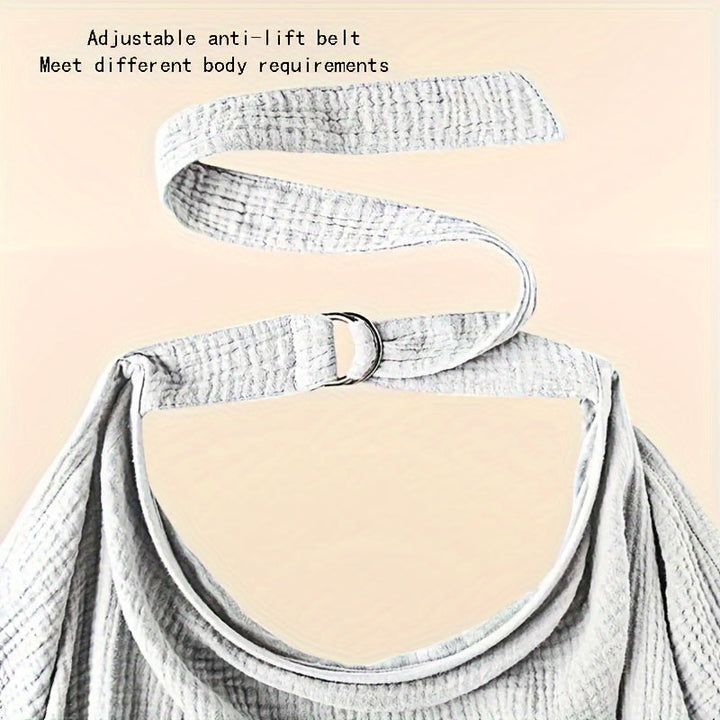 Close-up of the gray nursing cover&
