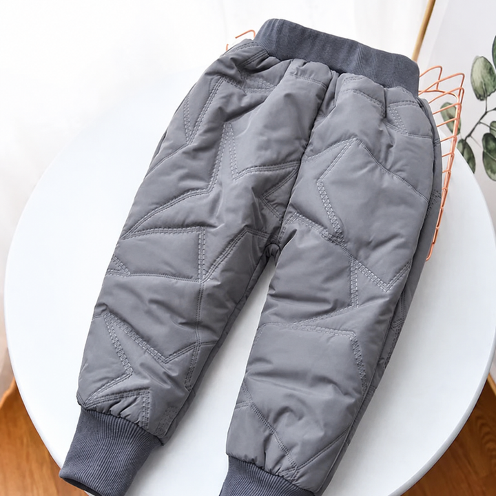 Gray quilted kids&