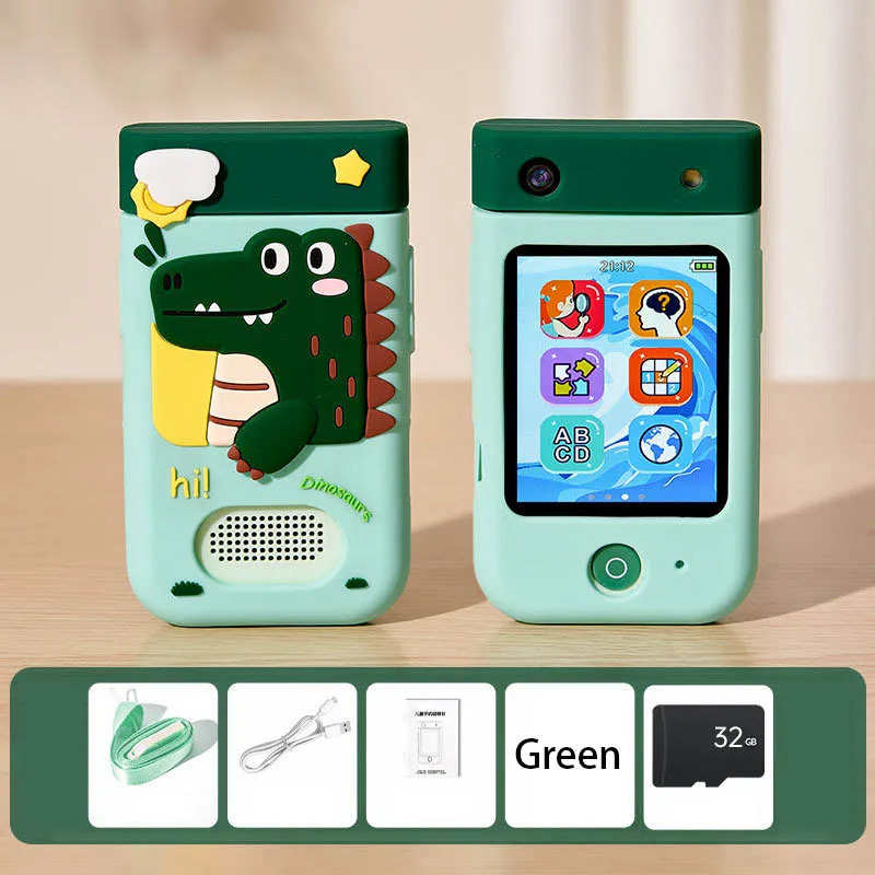 Green dinosaur kids&