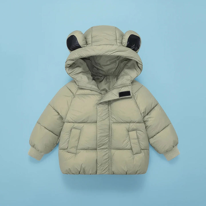 Front of the green quilted children&