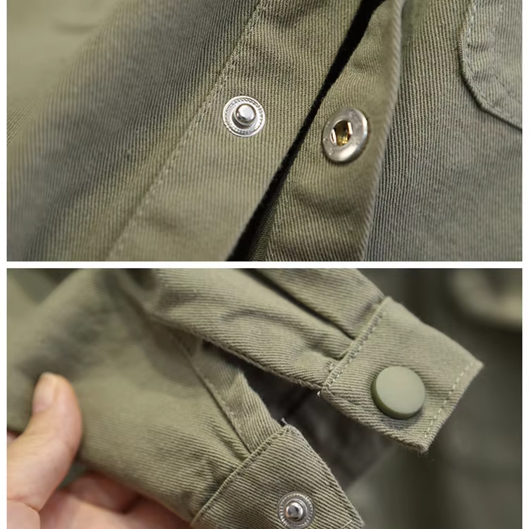 Close-up of the green jacket&