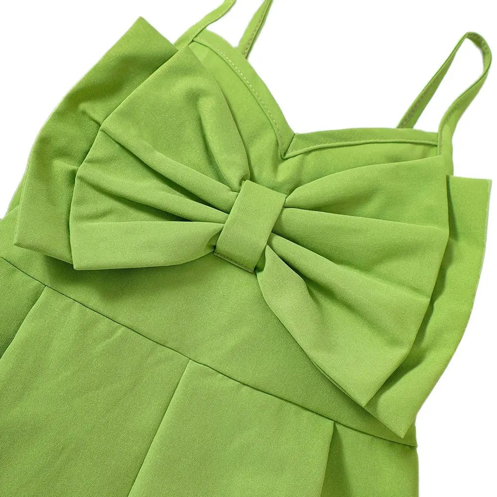 Close-up of the green romper&